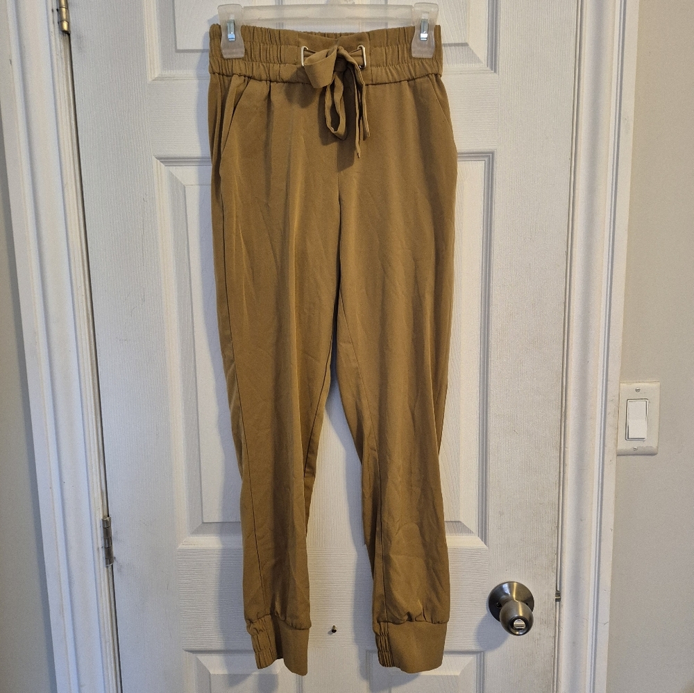 Dynamite Mustard Trousers Drawstring Waist